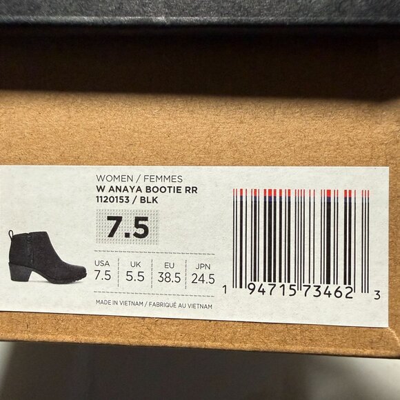 Teva ANAYA BOOTIE RR Women's Shoes Black US 7.5 NEW - Picture 7 of 7